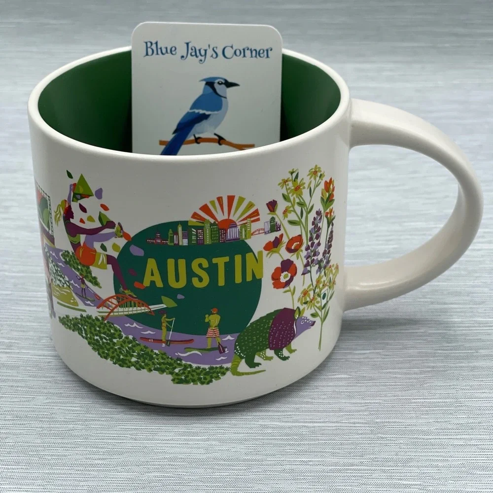 Starbucks Austin Texas Mug Set Discovery Series 14oz &‎ 2oz Espresso
